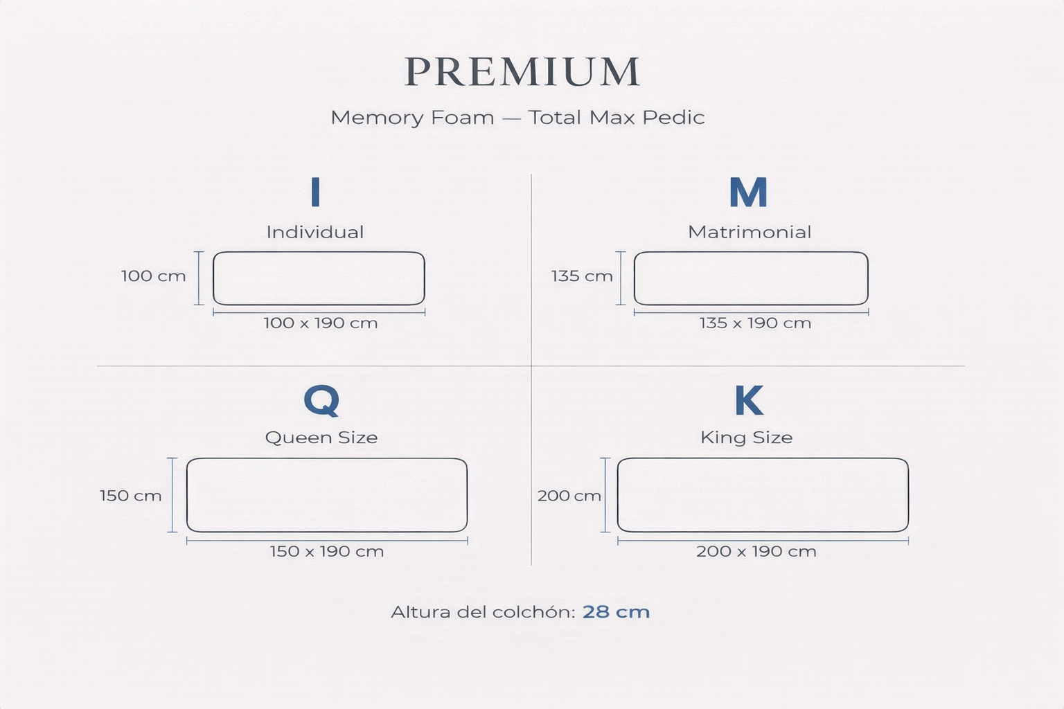 Colchón Premium Memory Foam